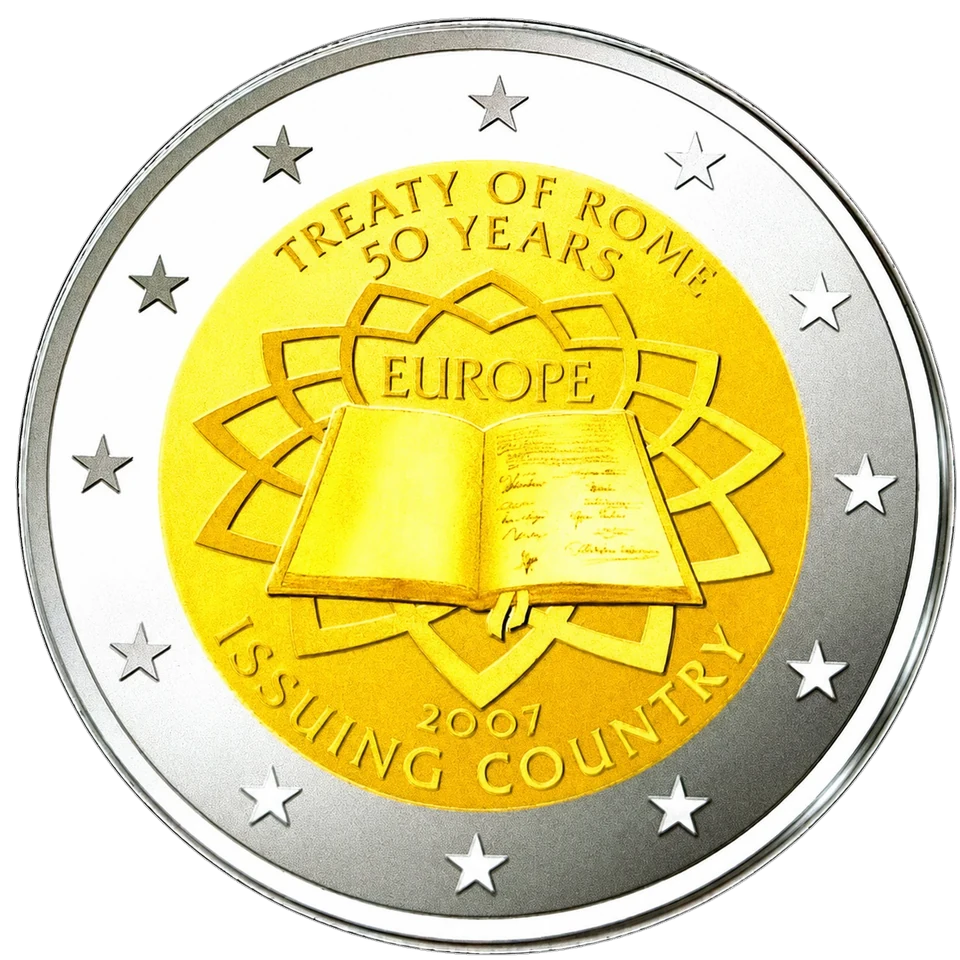 2-Euro-Gemeinschaftsausgabe 2007 – 50 Jahre Römische Verträge, Gewinnermotiv