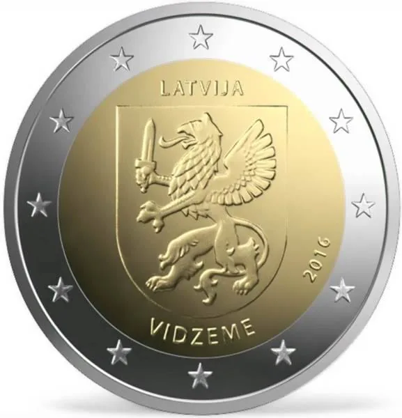 Ausgabe der lettischen 2-Euro-Gedenkmünze Vidzeme bekanntgegeben
