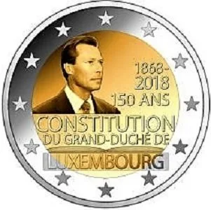 Motiv der ersten luxemburgischen 2-Euro-Gedenkmünze 2018 veröffentlicht