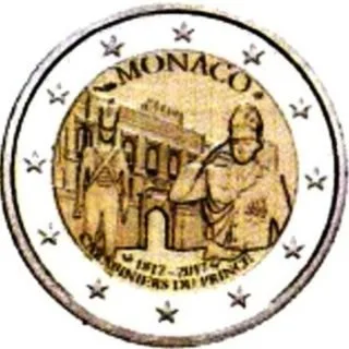 Bilder der monegassischen 2-Euro-Gedenkmünze 2017 veröffentlicht