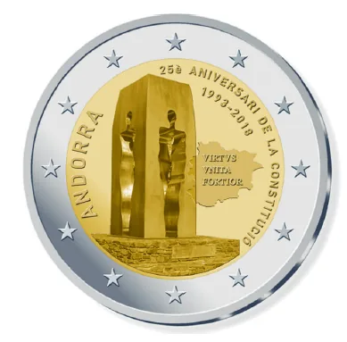 Thema und Motiv der andorranischen 2-Euro-Gedenkmünze 2018 vorgestellt