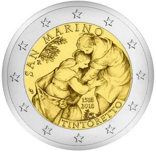 Motiv der ersten san-marinesischen 2-Euro-Gedenkmünze 2018 vorgestellt