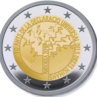 Zweites Thema und Motiv der andorranischen 2-Euro-Gedenkmünze 2018