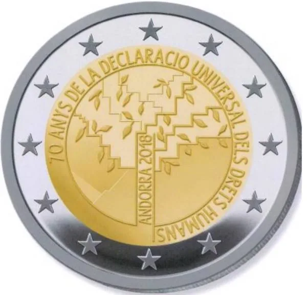 Zweites Thema und Motiv der andorranischen 2-Euro-Gedenkmünze 2018