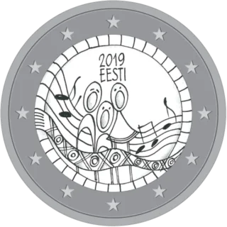 Motiv der estnischen 2-Euro-Gedenkmünze 2019 ausgewählt