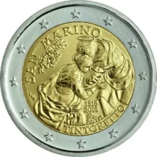 Geprägte san-marinesische 2-Euro-Gedenkmünze 2018 vorgestellt