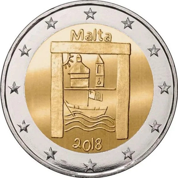 Motiv der zweiten maltesischen 2-Euro-Gedenkmünze 2018 veröffentlicht