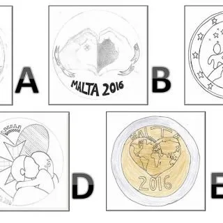 Designwettbewerb für erste maltesische Münze „Liebe“ der Serie: Von Kindern mit Solidarität