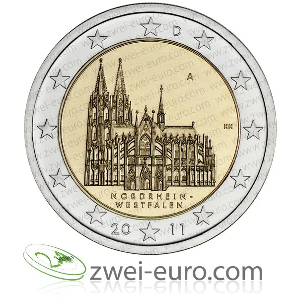 Originalbild der 2-Euro-Gedenkmünze Nordrhein-Westfalen