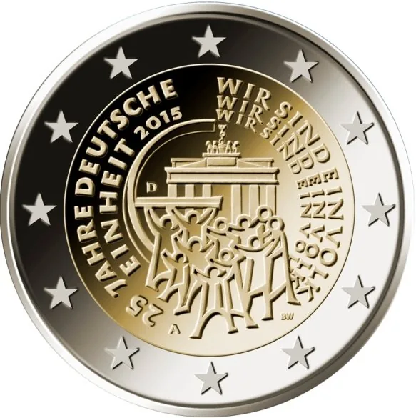 2-Euro-Gedenkmünze 2015: 25 Jahre Deutsche Einheit