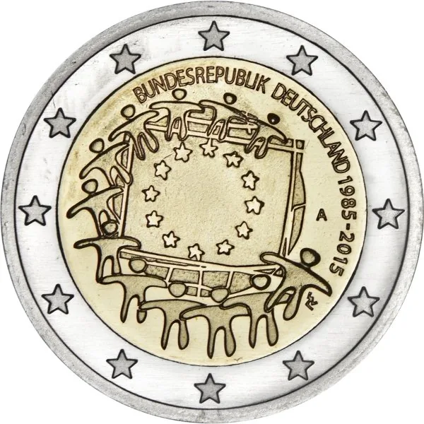 Erstes Bild der geprägten „30 Jahre Europaflagge“ von der Staatlichen Münze Berlin veröffentlicht