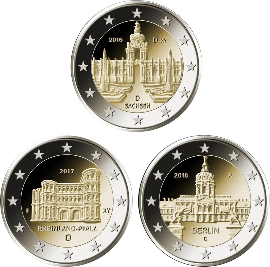 2-Euro-Gedenkmünzen Motive für 2016, 2017 & 2018 offiziell vorgestellt