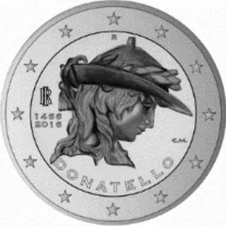 Motiv der zweiten italienischen Gedenkmünze 2016 präsentiert: Donatello