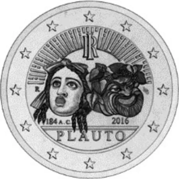 Motiv der ersten italienischen Gedenkmünze 2016 präsentiert: Plauto