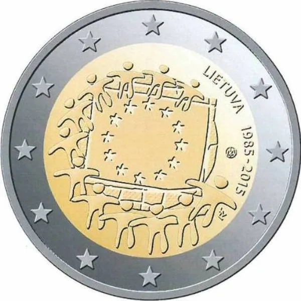Motiv der litauischen Gemeinschaftsausgabe „30 Jahre Europaflagge“ veröffentlicht