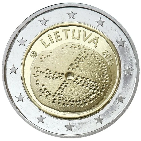 Litauen zeigt bereits geprägte 2-Euro-Münze 2016