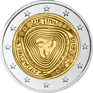 Motiv der ersten litauischen 2-Euro-Gedenkmünze 2019 veröffentlicht