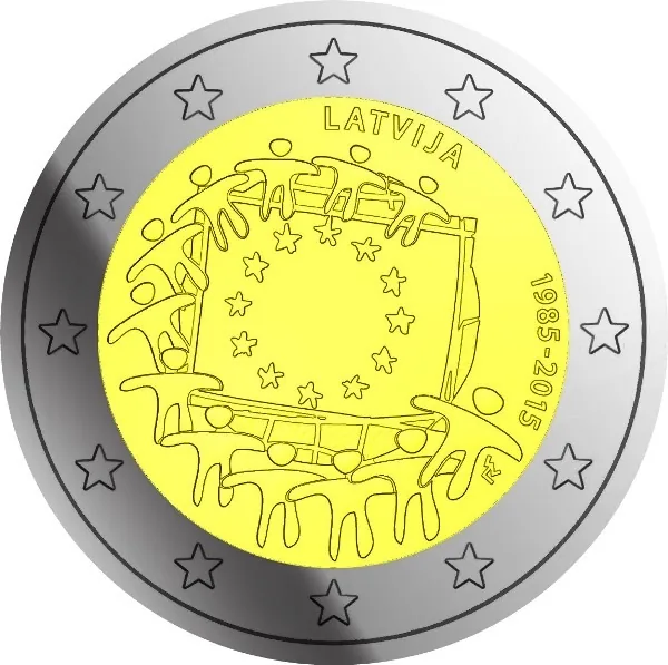 30 Jahre Europaflagge – erstes Bild des lettischen Münzmotivs vorgestellt
