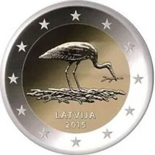Zweite 2-Euro-Gedenkmünze mit dem Storch