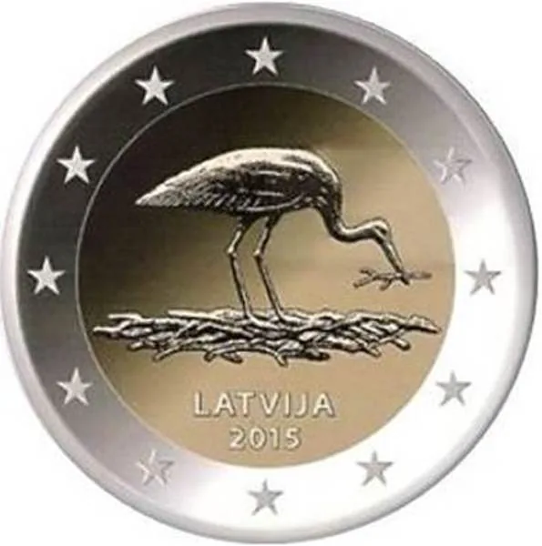 Zweite 2-Euro-Gedenkmünze mit dem Storch