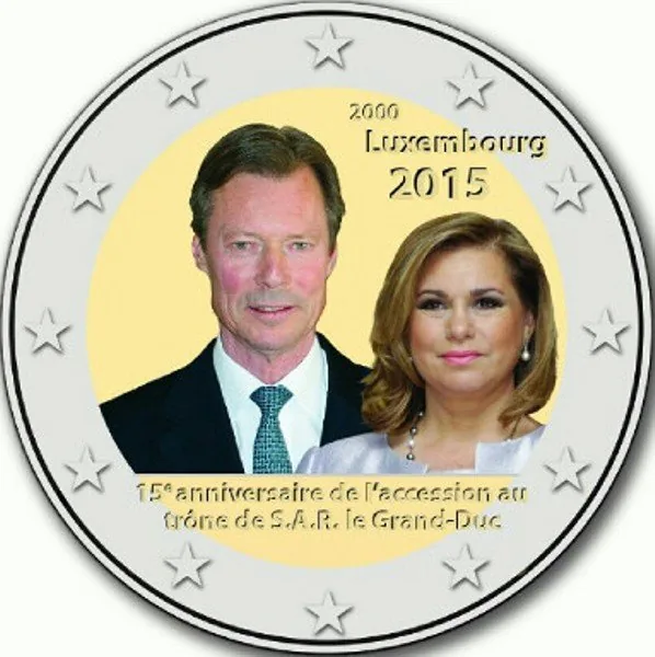 Motiv  offiziell vorgestellt: 15. Jahrestag der Thronbesteigung von Großherzog Henri