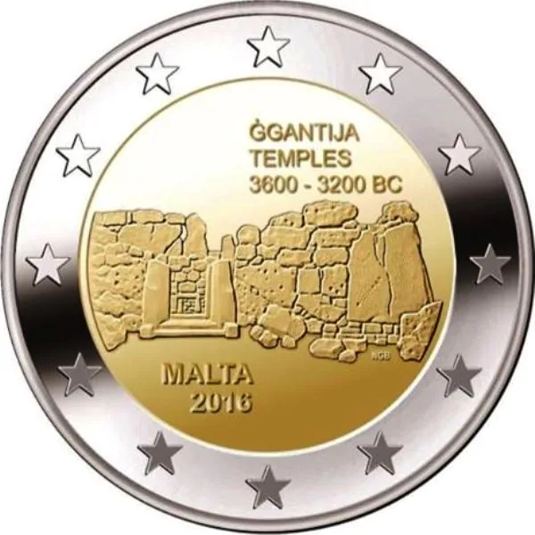 Zweite maltesische 2-Euro-Gedenkmünze „Tempel von Ggantija“ veröffentlicht
