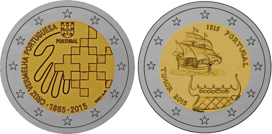 INCM stellt offizielle Motive der 2-Euro-Gedenkmünzen 2015 vor