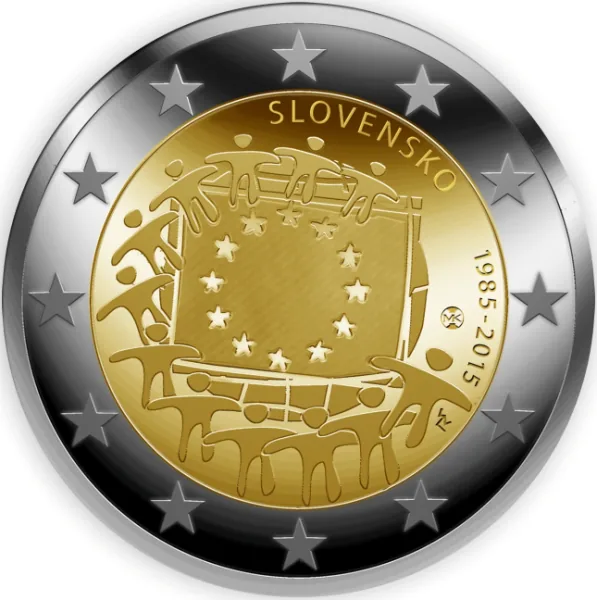 Motiv der slowakischen Gemeinschaftsausgabe „30 Jahre Europaflagge“ veröffentlicht