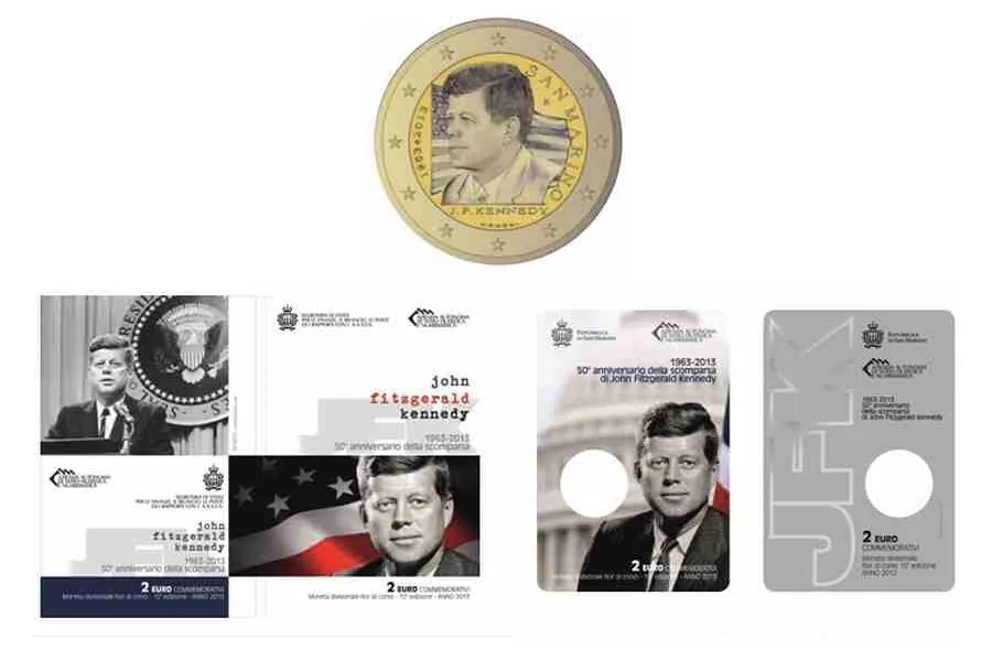 Motiv der 2-Euro-Gedenkmünze „Kennedy“ veröffentlicht