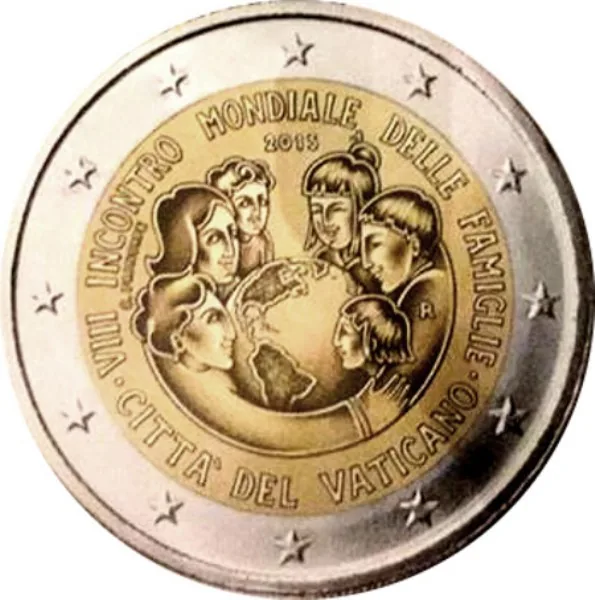 Der Vatikan veröffentlicht erstes Bild der 2-Euro-Gedenkmünze 2015