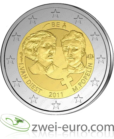 Entwurf der 2-Euro-Gedenkmünze zum 100. Internationalen Frauentag