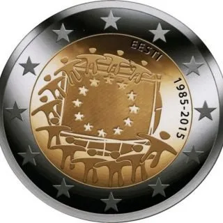 Motiv der estnischen Gemeinschaftsausgabe „30 Jahre Europaflagge“ veröffentlicht