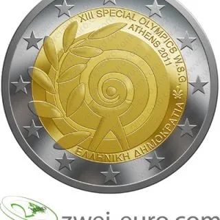 2-Euro-Gedenkmünze anlässlich der „Special Olympics“ 2011 in Athen