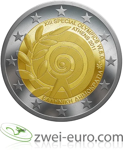 2-Euro-Gedenkmünze anlässlich der „Special Olympics“ 2011 in Athen
