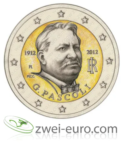 Giovanni Pascoli auf 2-Euro-Gedenkmünze