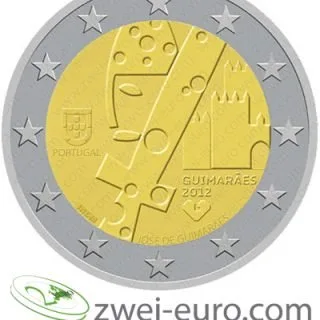 Entwurf der 2-Euro-Münze „Europäische Kulturhauptstadt Guimarães“