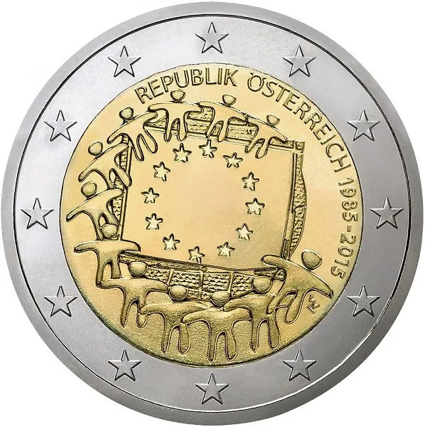 Österreich 30 Jahre Europaflagge