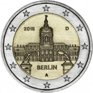 Bild der geprägten ersten deutschen 2-Euro-Gedenkmünze 2018
