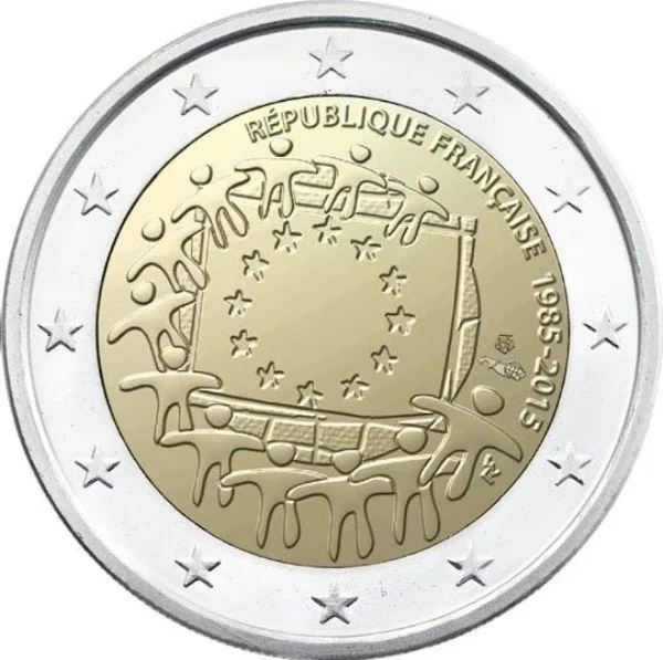 Frankreich 30 Jahre Europaflagge