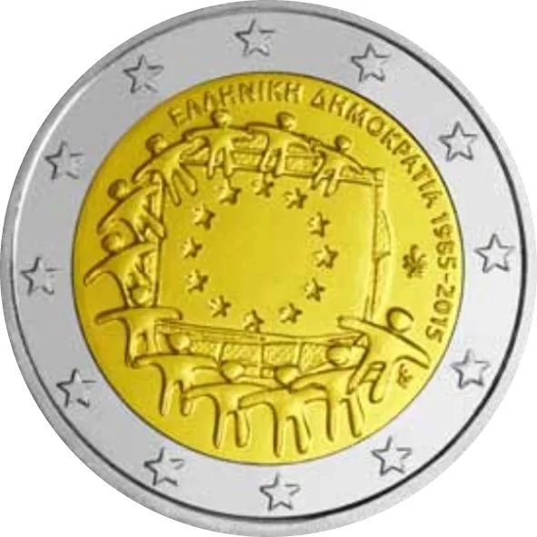 Griechenland 30 Jahre Europaflagge