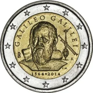 450. Geburtstag von Galileo Galilei – Italiens 2. Umlaufgedenkmünze ausgegeben