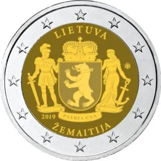 Motiv der ersten litauischen 2-Euro-Gedenkmünze 2019 vorgestellt