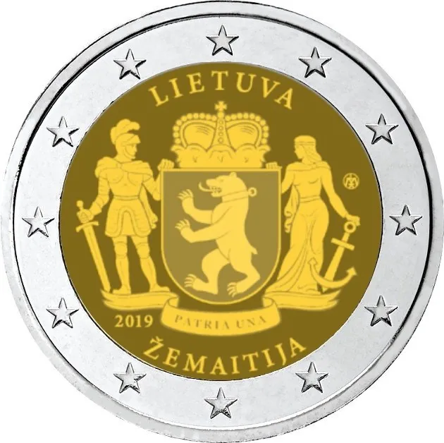 Motiv der ersten litauischen 2-Euro-Gedenkmünze 2019 vorgestellt