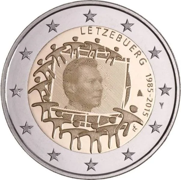 Luxemburg 30 Jahre Europaflagge