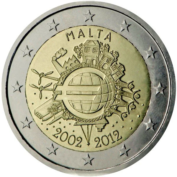 Malta 10 Jahre Euro-Bargeld