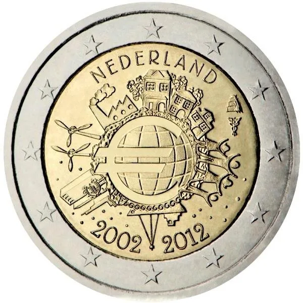 Niederlande 10 Jahre Euro-Bargeld