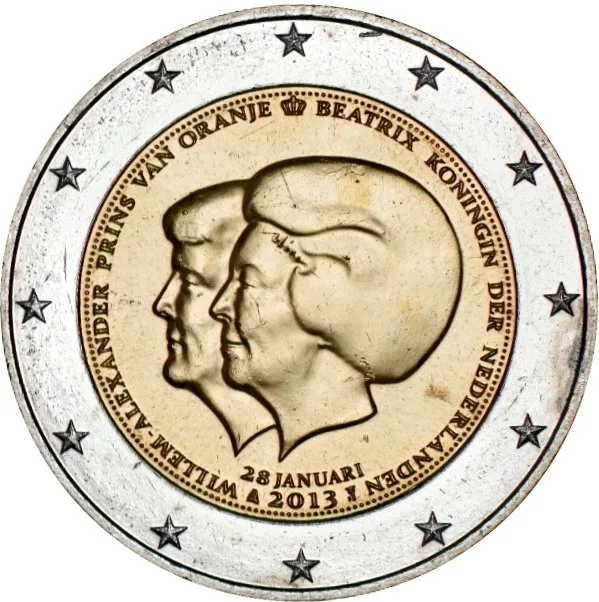 Changement de règne – Double portrait de la reine Beatrix et du prince héritier Willem-Alexander