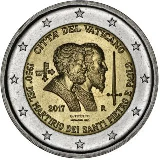 Erste vatikanische 2-Euro-Gedenkmünze 2017 erscheint Anfang Juni