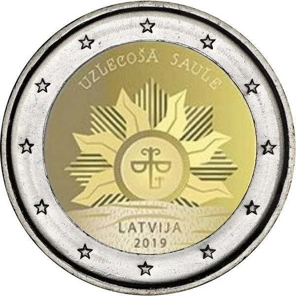 Motiv der ersten lettischen 2-Euro-Gedenkmünze 2019 veröffentlicht