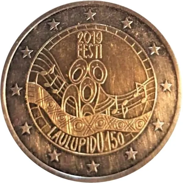 Erste estnische 2-Euro-Gedenkmünze 2019 vor Ausgabe im Umlauf entdeckt